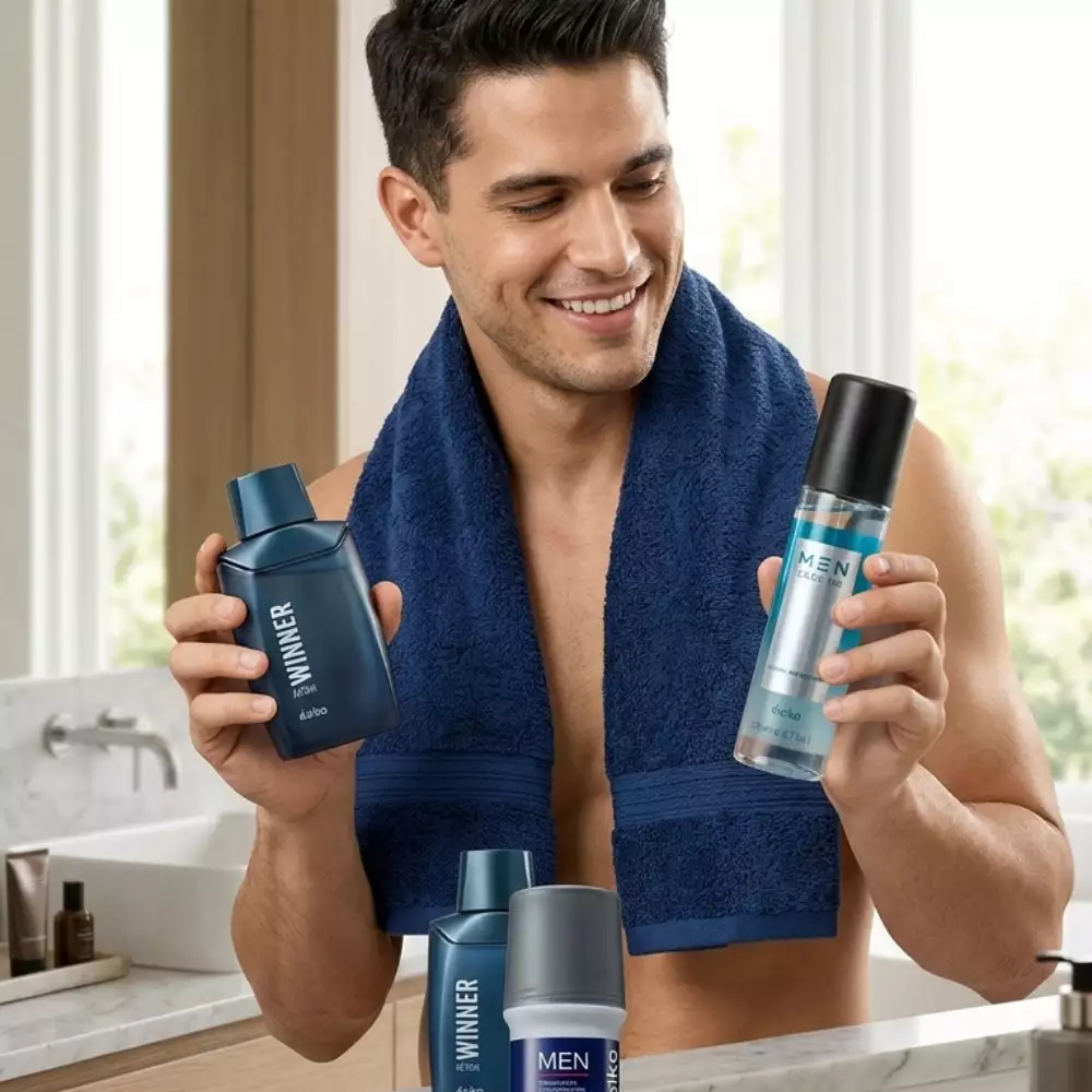 Kit perfume hombre Winner Action 100 ml con colonia