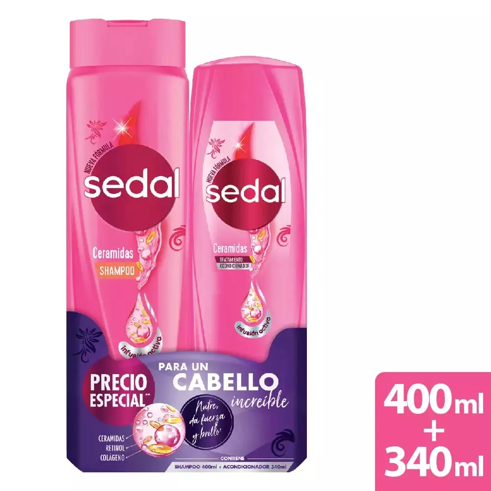 Kit Sedal ceramidas champú y acondicionador 340 ml