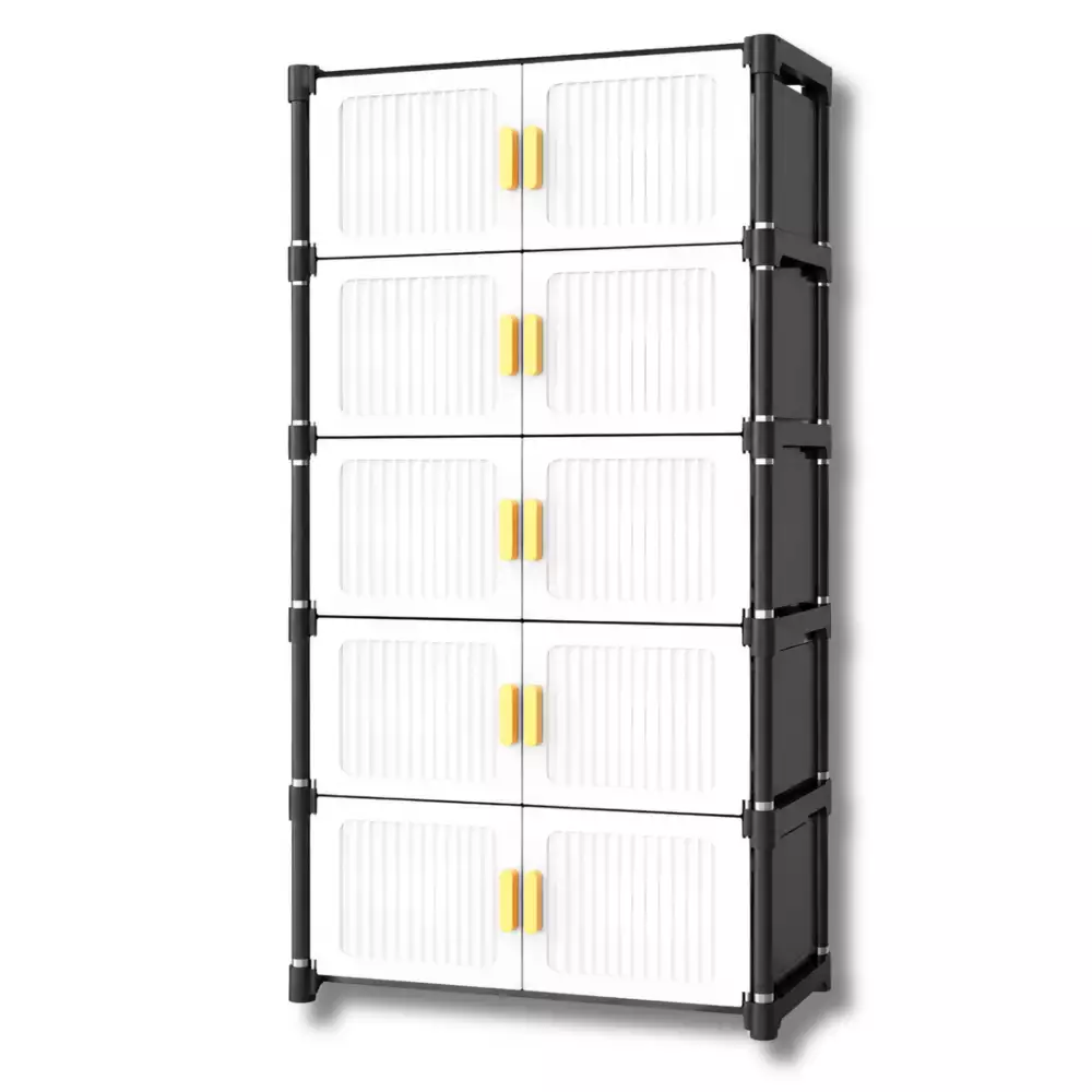 Mueble Organizador 5 Niveles Multiusos Tipo Armario Con Puertas Y Manijas TD-94-2