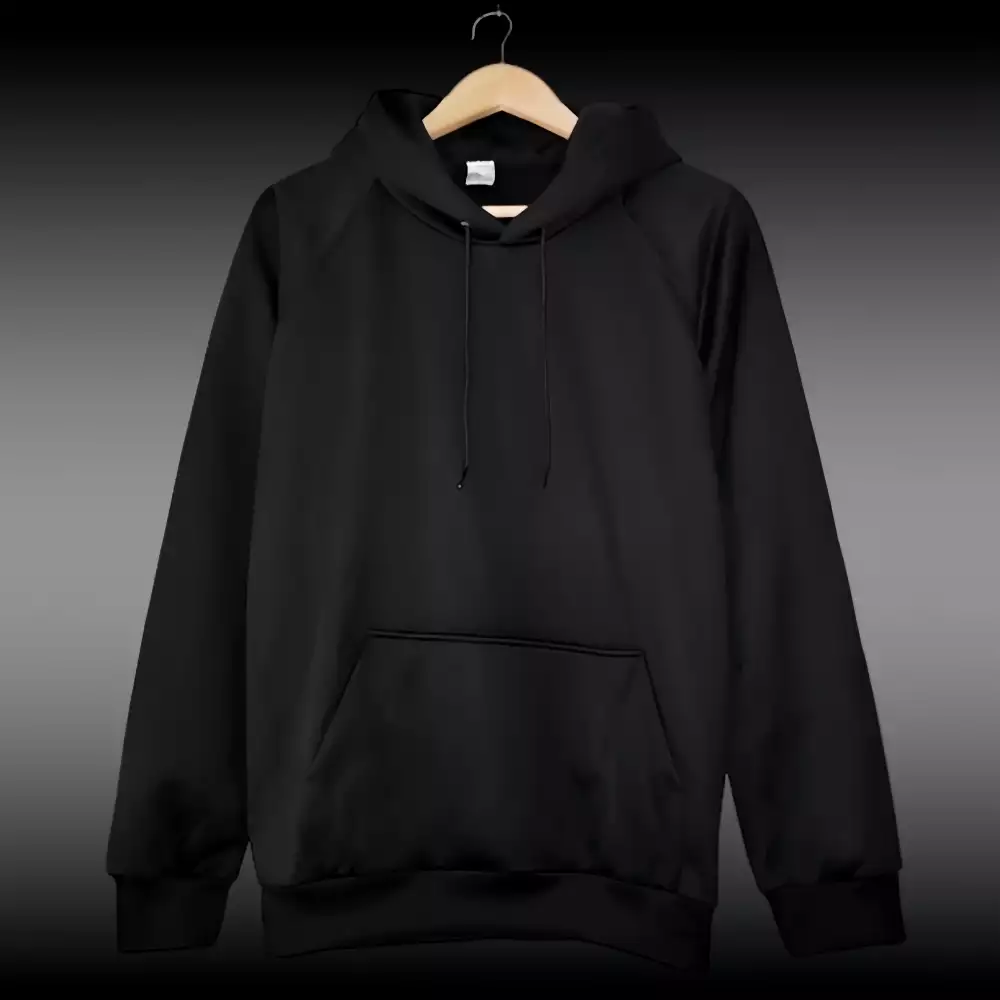 HOODIE DEPORTIVO UNISEX NEGRO