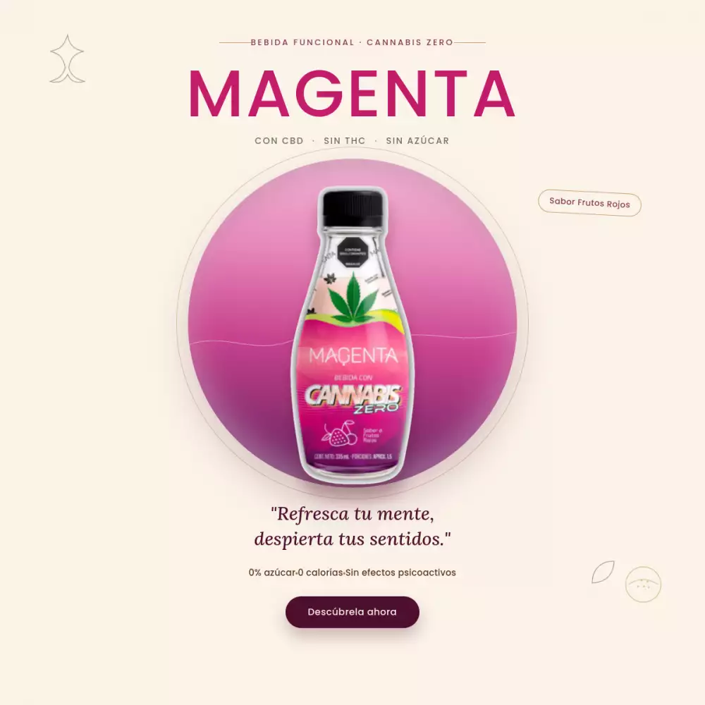 Paca x 12 bebida CBD frutos rojos sin azúcar