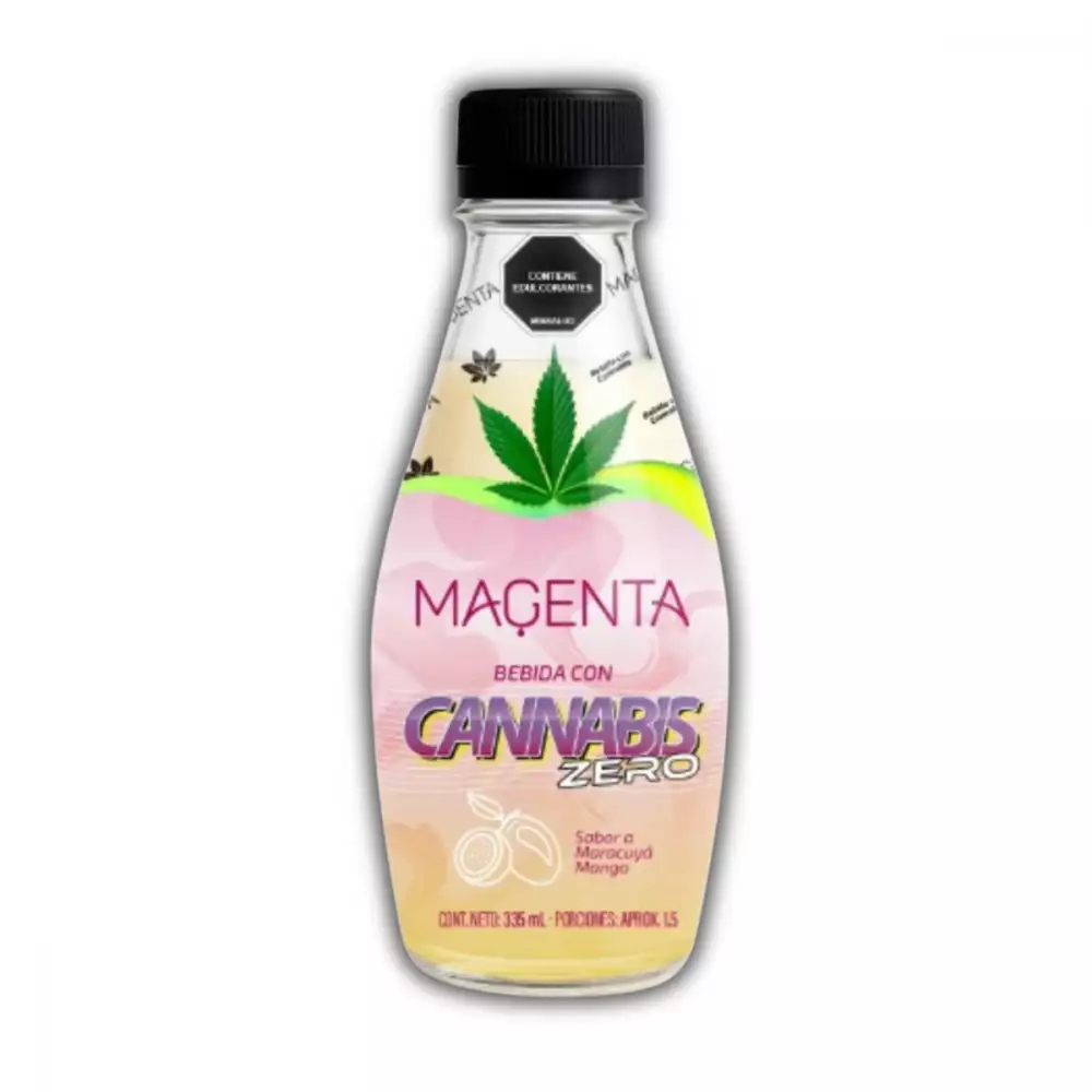 Paca x 12 bebida CBD maracuyá mango sin azúcar