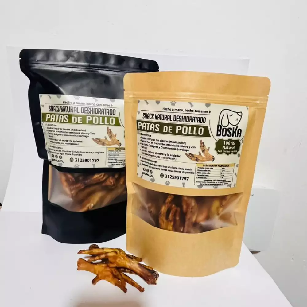 Patas de pollo deshidratadas 60 und natural