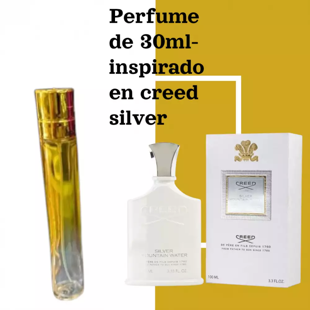 Perfume Creed Silver Mountain Inspirado Unisex x 30ml