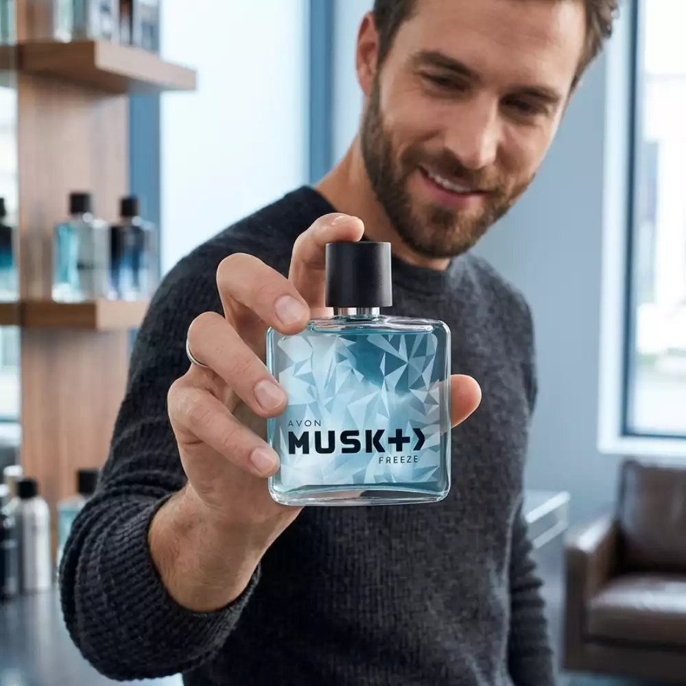 Perfume de Hombre Musk+ Freeze Avon 75 ml