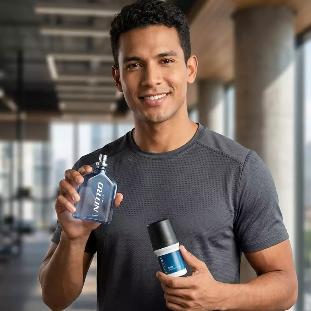 Perfume de Hombre Nitro Air 100 ml + Desodorante Nitro Air Roll On 50 g Cyzone