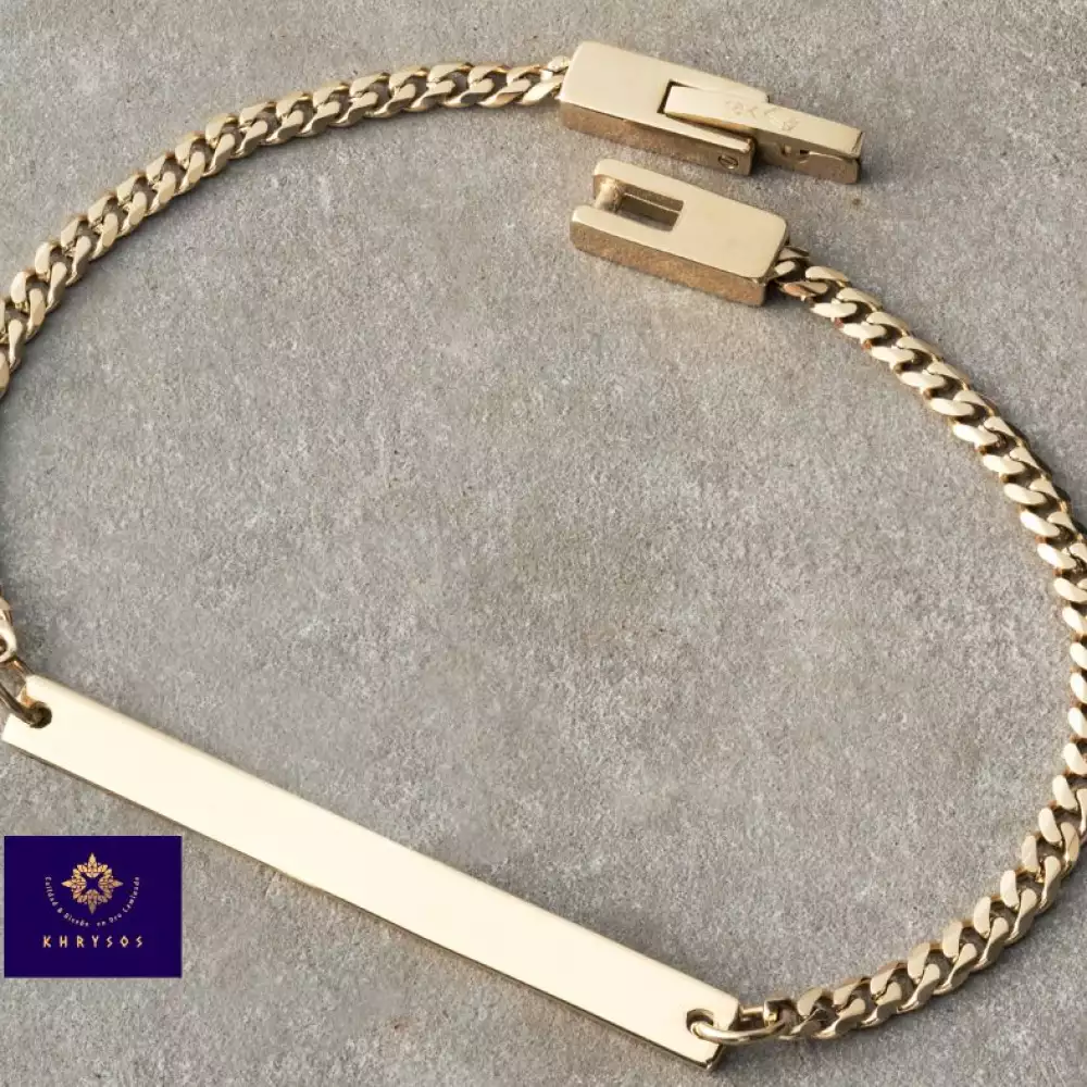 Pulso Cubano Con Placa 2mm