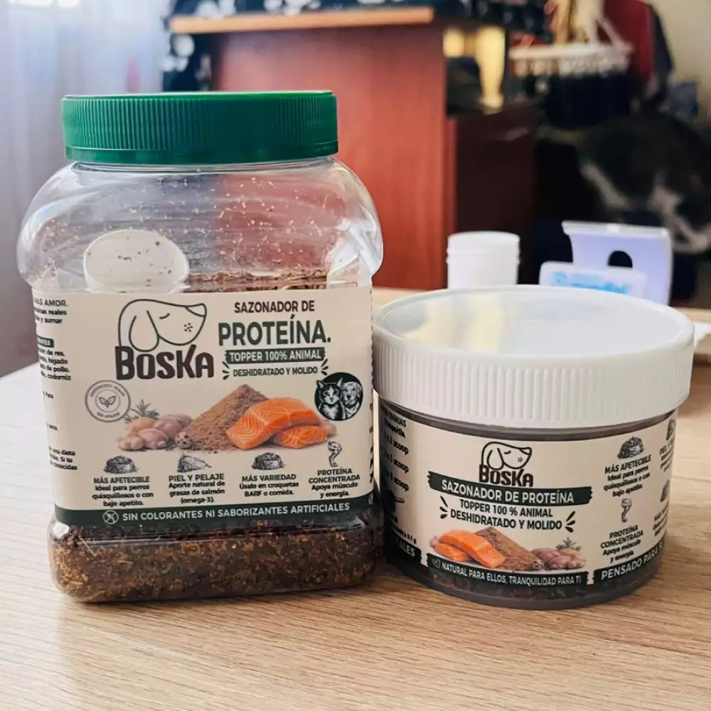 Sazonador de Salmón para Perros y gatos 250 Gr | Topping Natural Premium Boska
