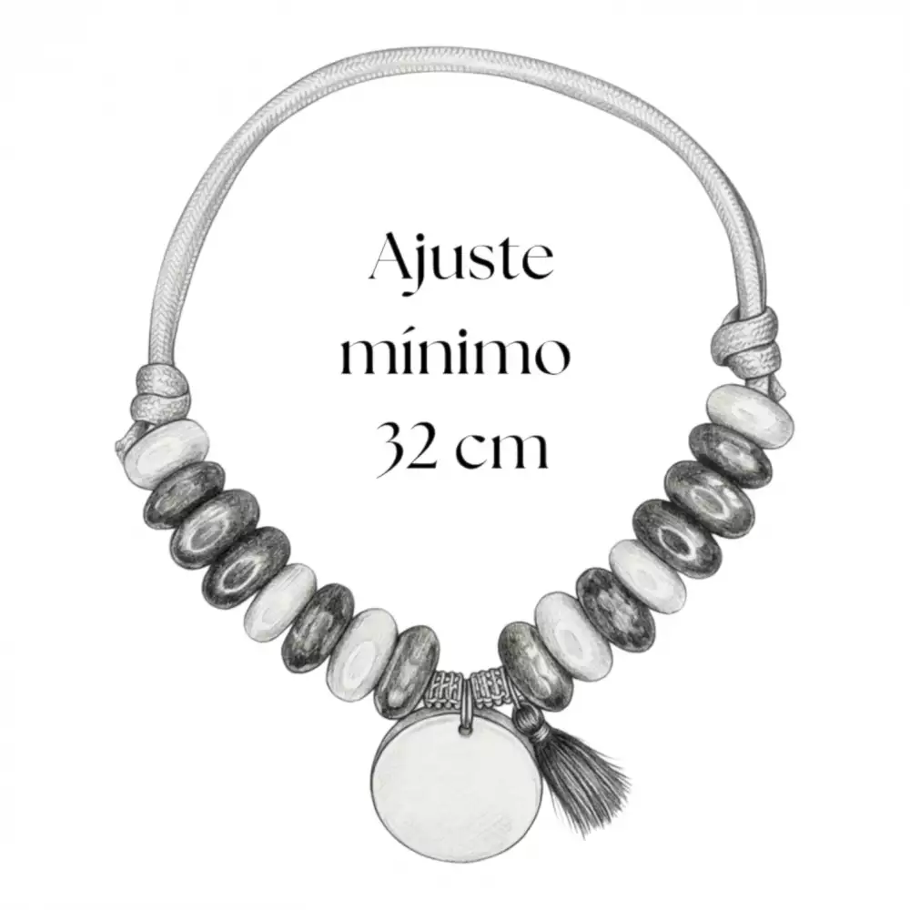 Set collar y pulsera mascota resina epóxica talla M Nova