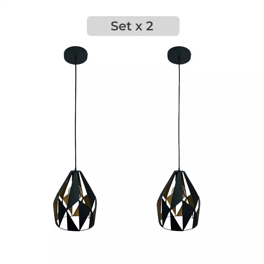 Set x2 Lámpara colgante Vintage Asimétrica – Diseño Exclusivo Asimetric