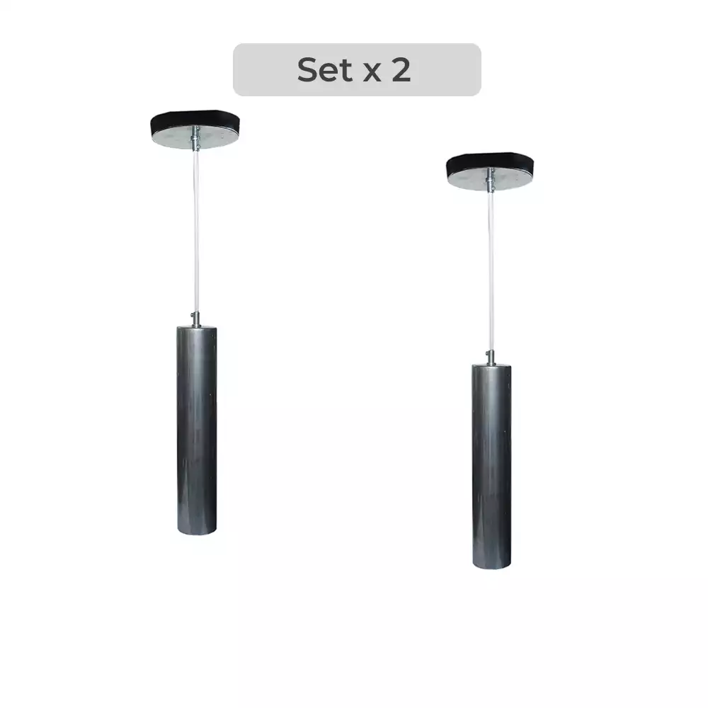 Set x2 Lámpara de Techo Cilindro Diseño Decorativo Moderno