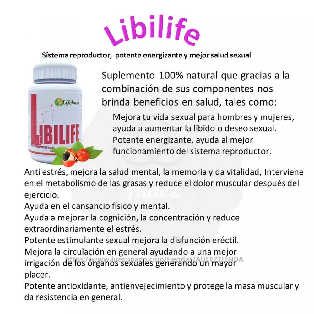 Suplemento energizante natural para salud sexual y vitalidad