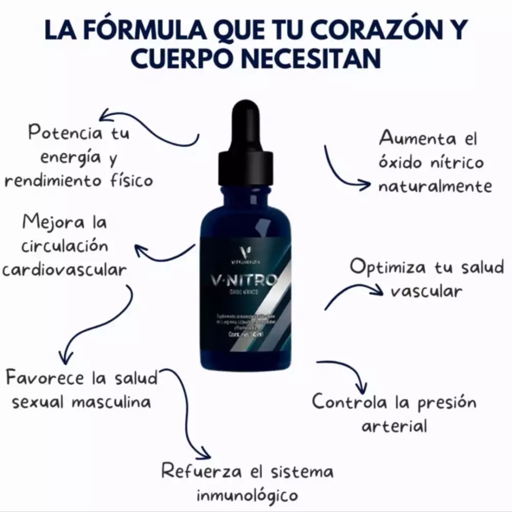Suplemento líquido para circulación y salud cardiovascular