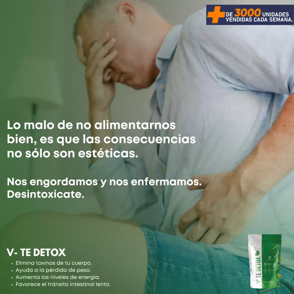 Té detox 15 días pérdida de peso 2 sobres