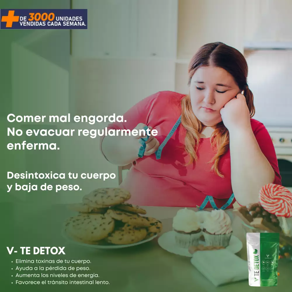 Té detox 30 días pérdida de peso 4 sobres
