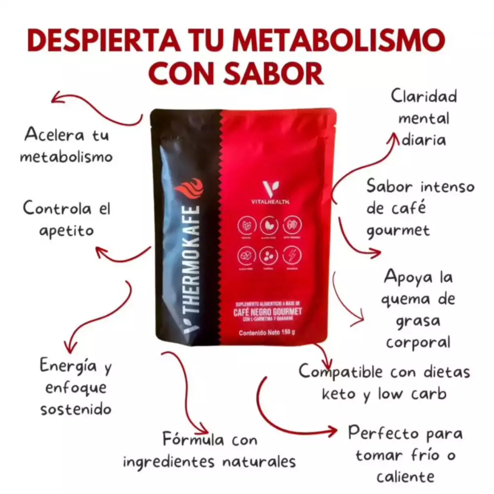 TERMOKAFE 150 gr - PIERDE PESO - OXIDADOR DE GRASA