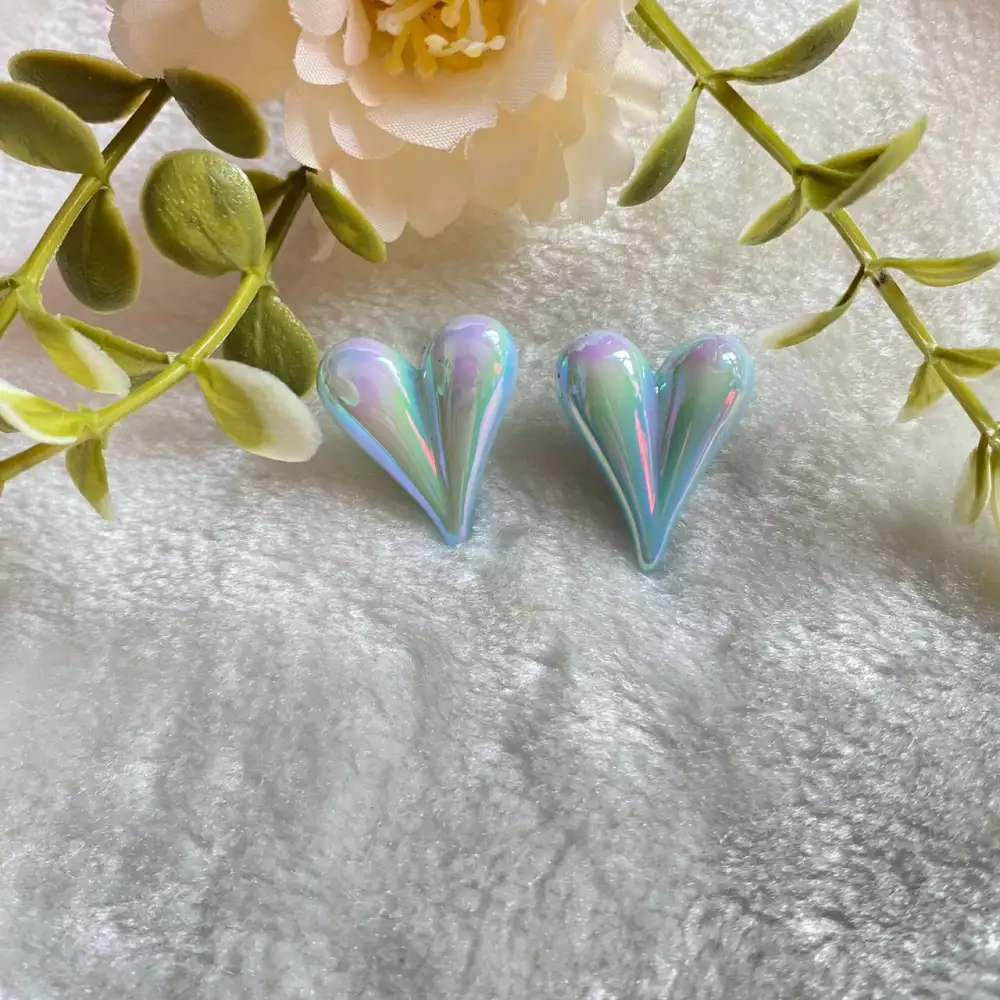Topos de acrílico en forma de corazón colores surtidos