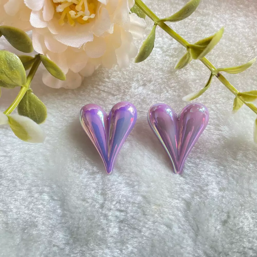 Topos de acrílico en forma de corazón colores surtidos