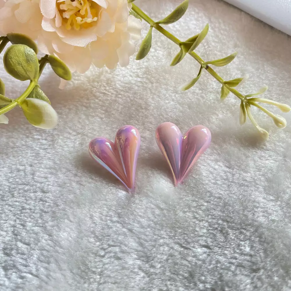 Topos de acrílico en forma de corazón colores surtidos