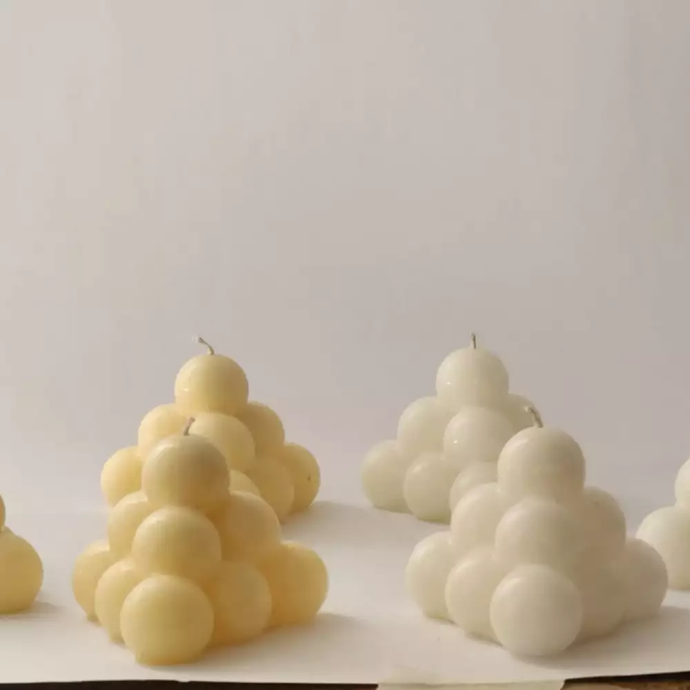 Velas Triangulo Burbujas