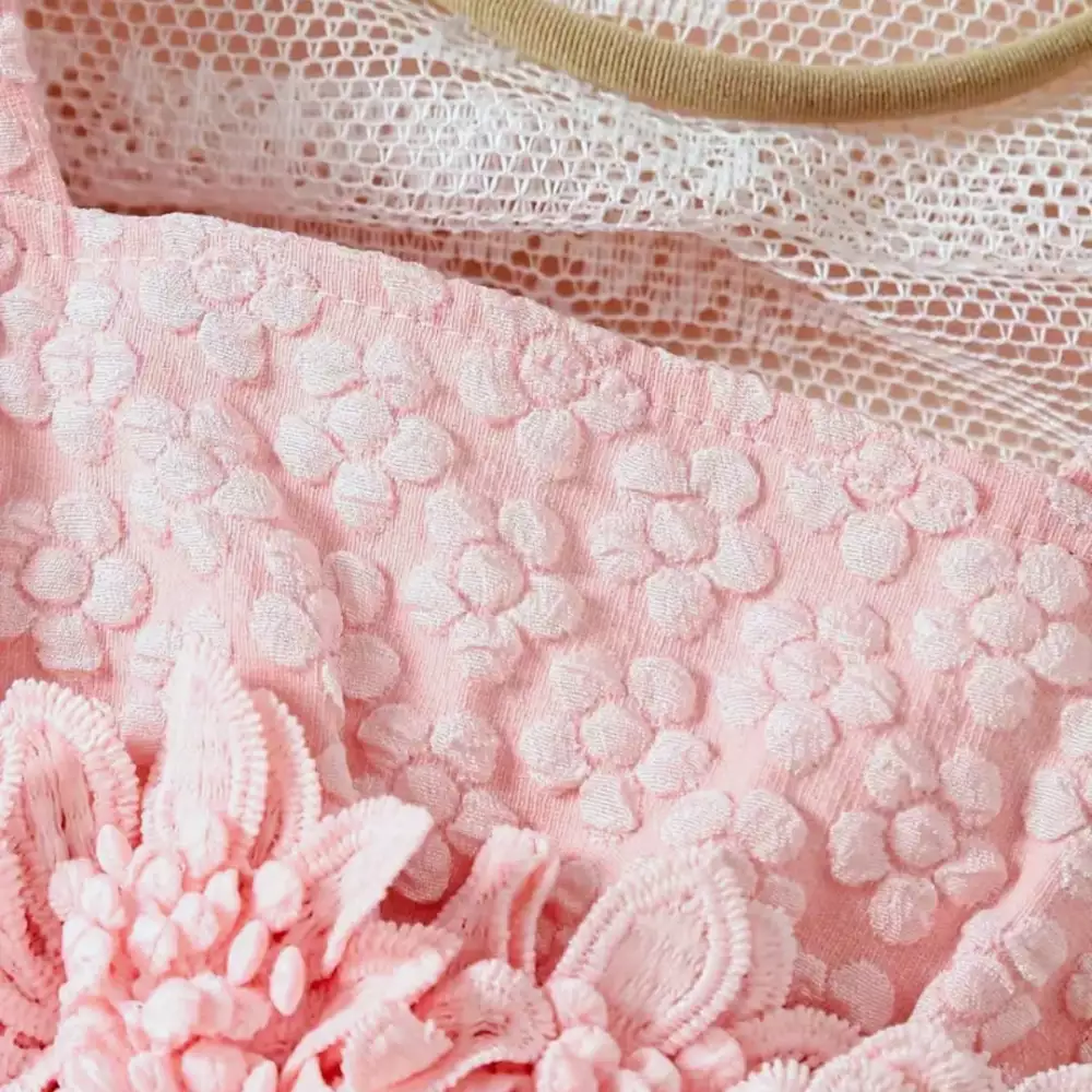 Vestido de tul flores