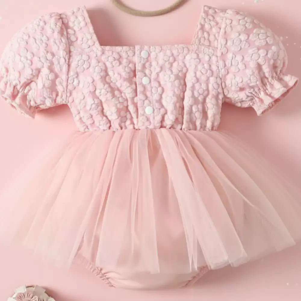 Vestido de tul flores