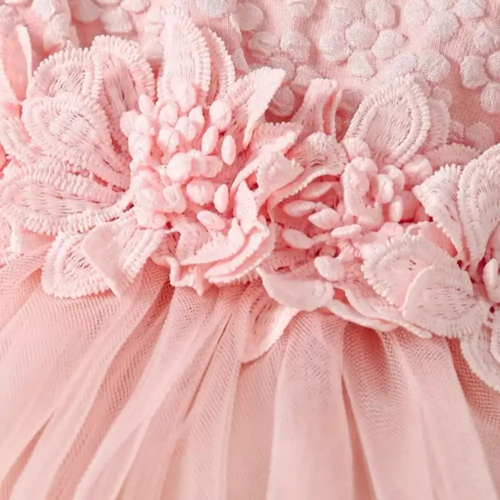 Vestido de tul flores