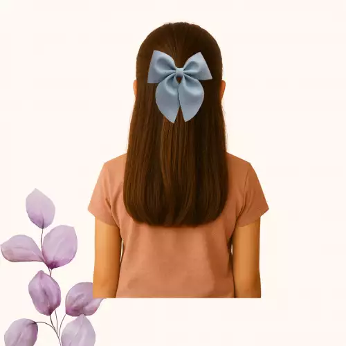 :  🎀 Moños Coquette Exclusivos para Niñas 🎀Azul