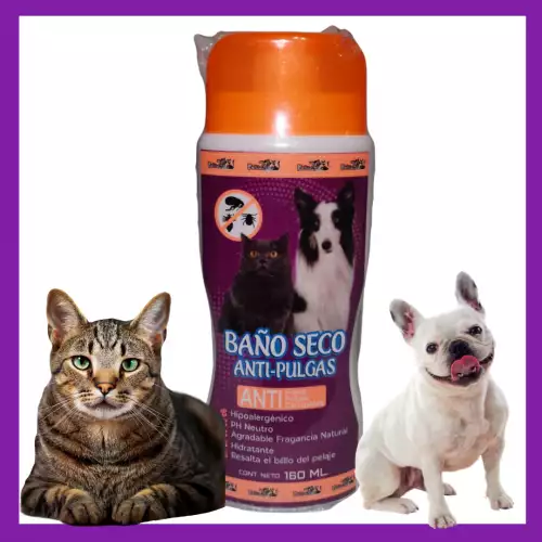 🚫🦟 Baño Seco Insecticida con D-Fenotrina | Sin Pulgas, Sin Garrapatas, Sin Agua 🐶🐱✨