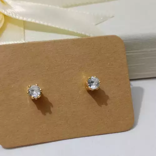 3 Pares de elegantes Aretes bailarina de ballet - Chapado en oro de 14K