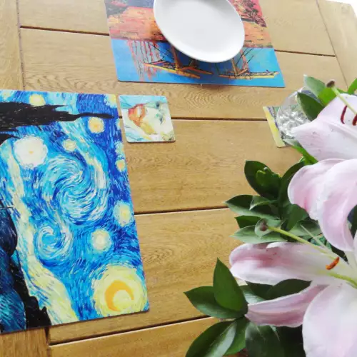 4 Individuales Y Portavasos Vincent Van Gogh