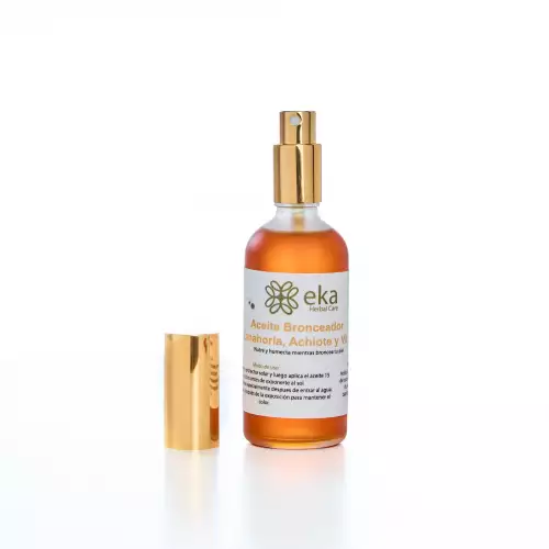 Aceite bronceador con zanahoria y vitamina E