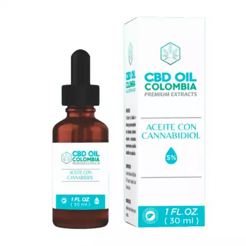 Aceite con CBD (Cannabidiol) 5% Neutro Presentación 30 ml