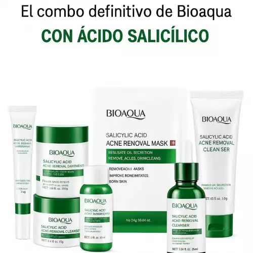 Acne Off – El combo definitivo de Bioaqua Con Ácido Salicílico