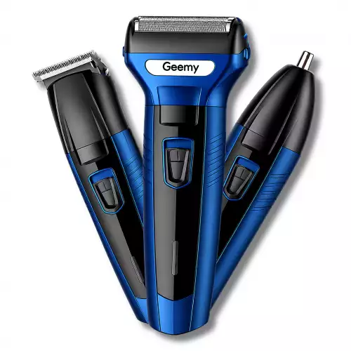Afeitadora 3 En 1 Geemy GM-566 Recargable Máquina De Afeitar Para Hombre