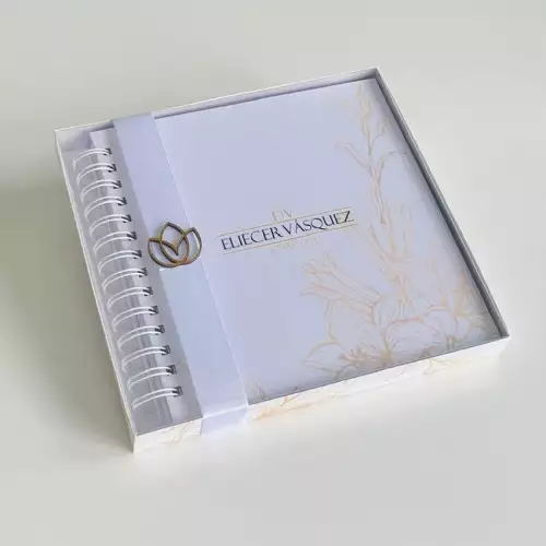 Agenda empresarial con planeador 120 hojas personalizada