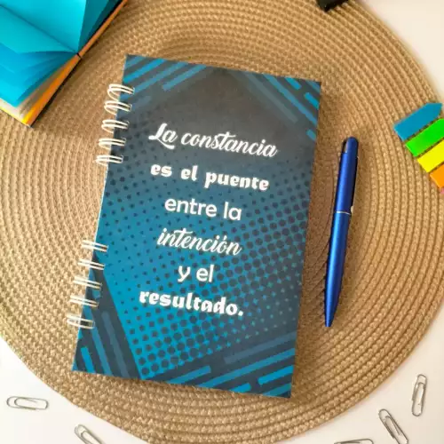 Agenda personalizada constancia media carta 100 hojas