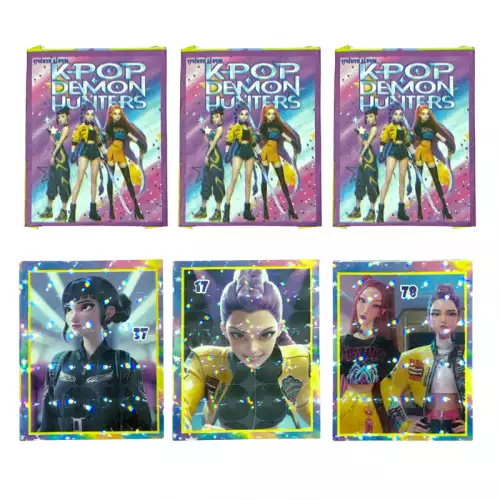 Álbum De Cromos K-Pop Demon Hunters Con 2 Mazos Exclusivos - 50 Cromos En Total Para Coleccionistas Y Fans Del K-Pop