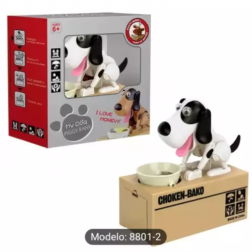 alcancia Infantil Electronica Perrito Tragamonedas