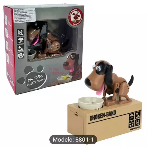 alcancia Infantil Electronica Perrito Tragamonedas