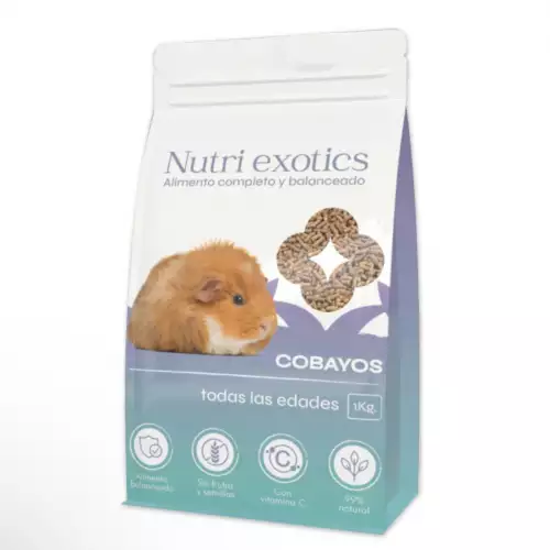 Alimento para cobayo con vitamina C estable 1 kg
