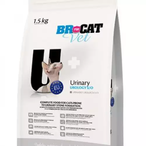Alimento Veterinario Br For Cat Vet Urinary S/O - Disolución de Cálculos y Salud Urinaria 500 GR