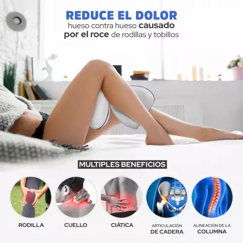 ALMOHADA ORTOPEDICA MEMORY FOAM PARA PIERNAS Y RODILLAS