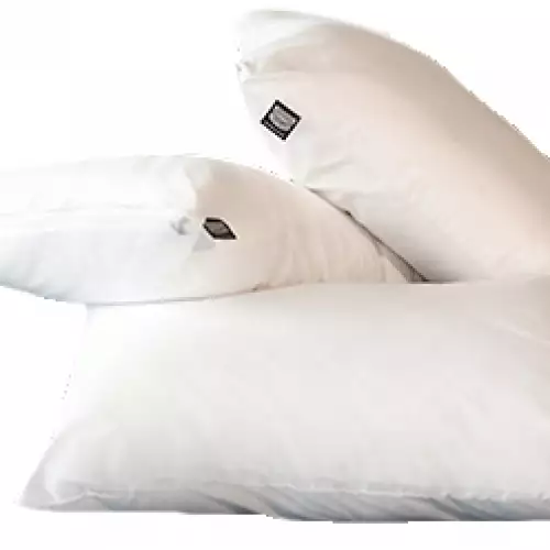 Almohada siliconada blanca 45x65 cm fibra poliéster