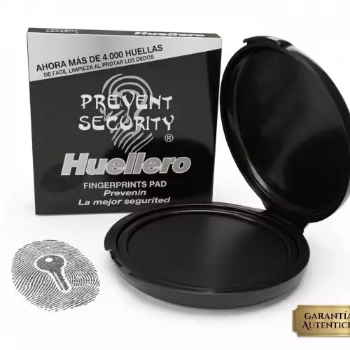 Almohadilla dactilar profesional tinta negra secado instantáneo