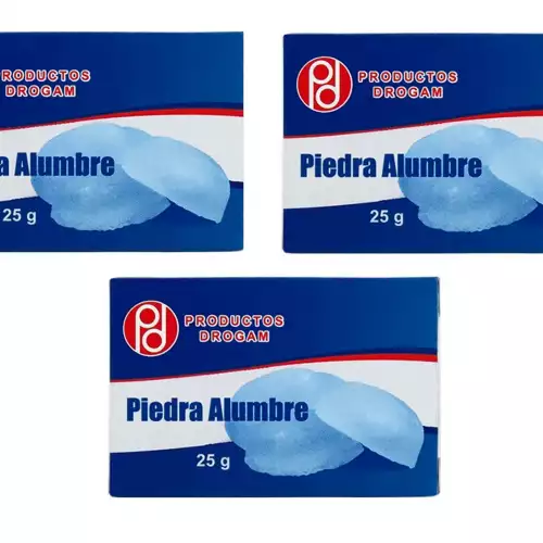 Alumbre en Barra Desodorante Natural 25 Gramos 3 UNIDADES