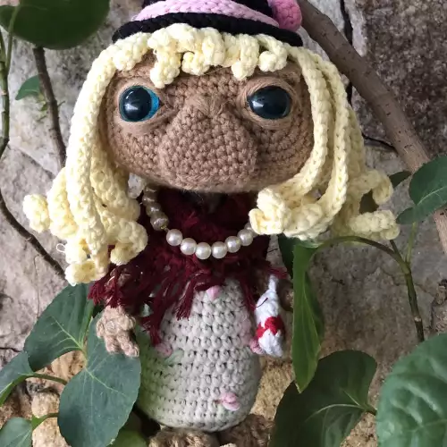Amigurumi E.T. tejido a mano en hilo hipoalergénico