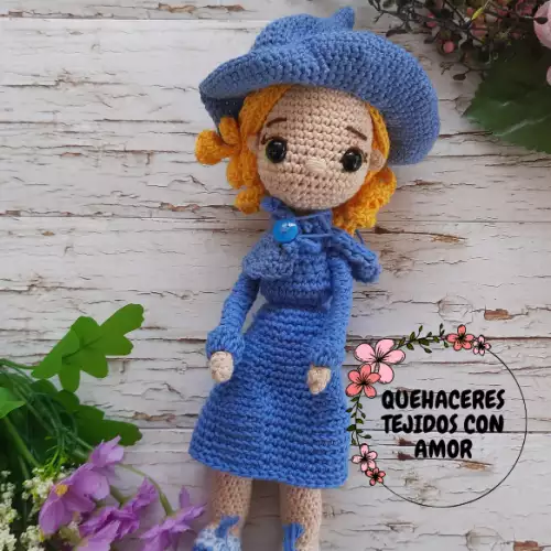 Amigurumi Fleur Delacour uniforme Beauxbatons hecho a mano