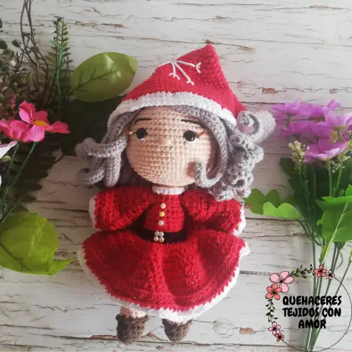 Amigurumi Mamá Noel Dulce Navidad