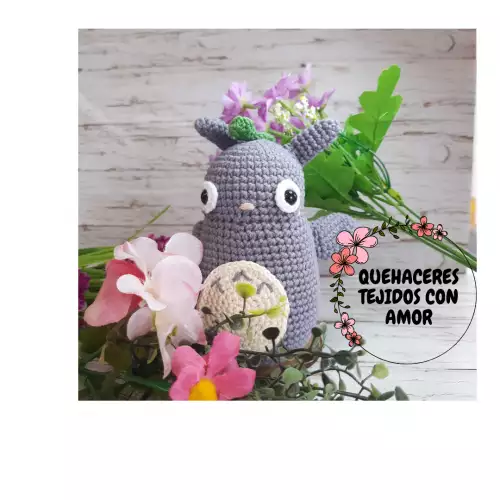 Amigurumi Totoro espíritu del bosque hecho a mano